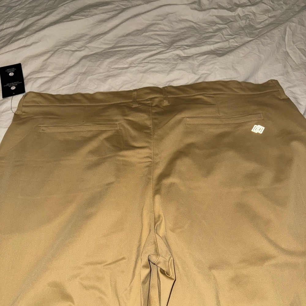 ZELOS Big & Tall Khaki Trousers